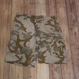 Camo cargo shorts